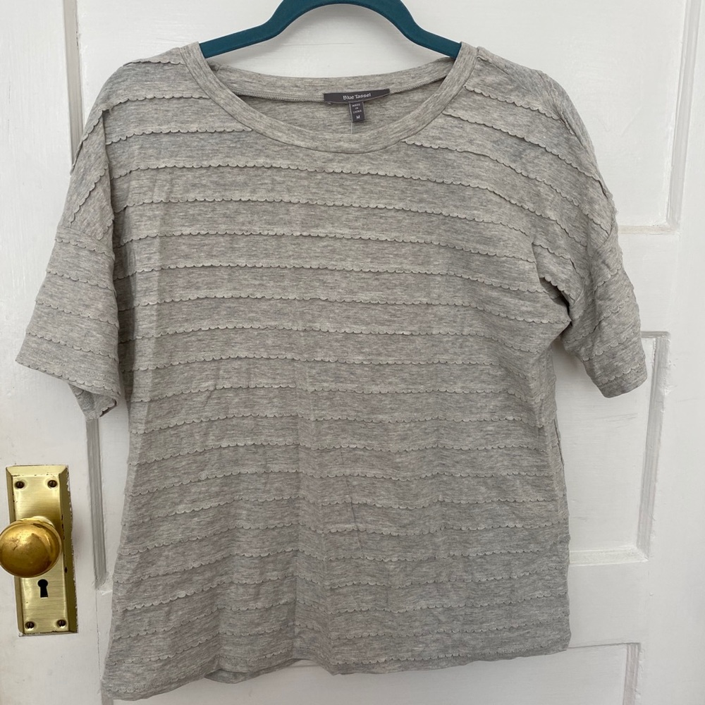 Blue Tassel by Anthropologie t shirt